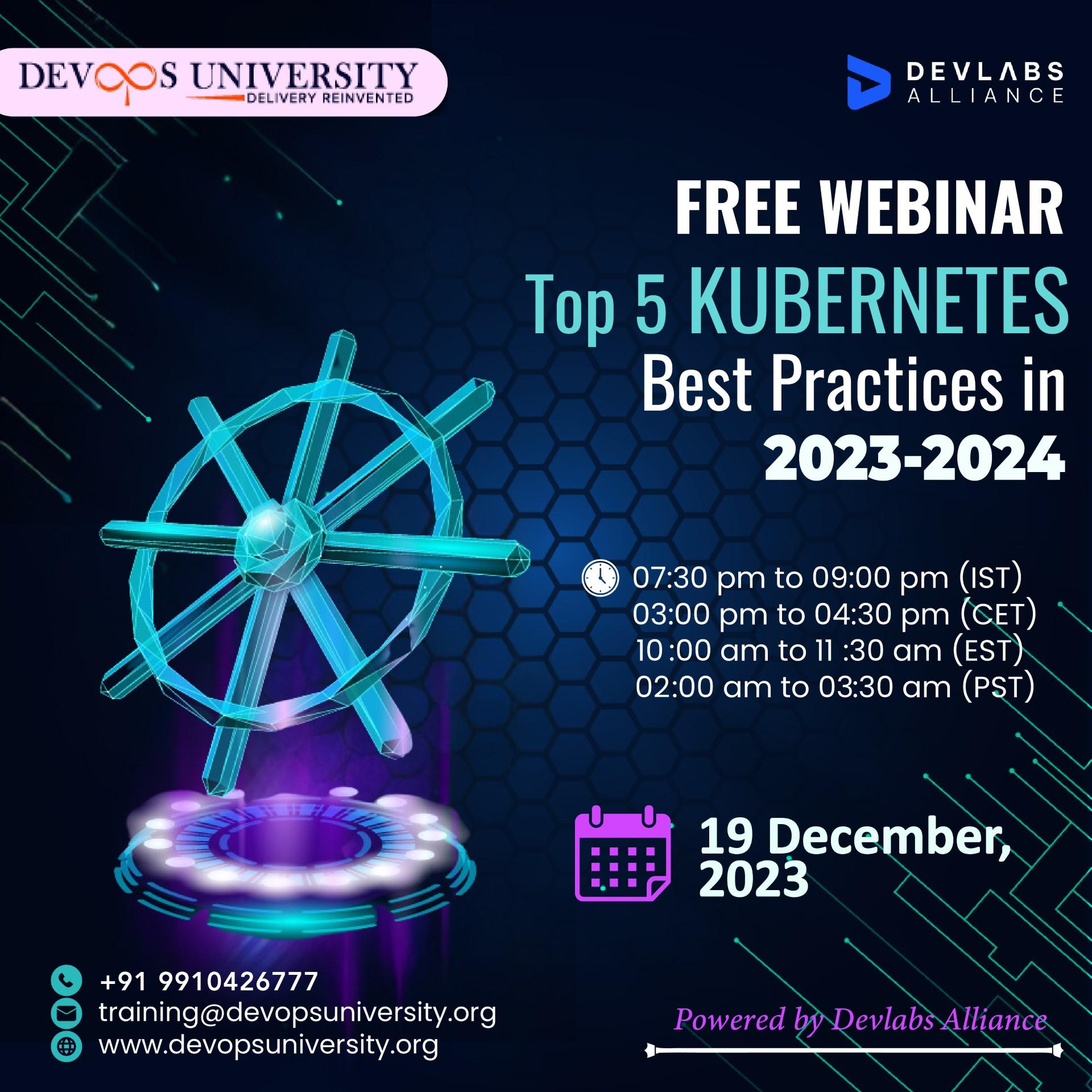 top 5 kubernetes best practices dla webinar